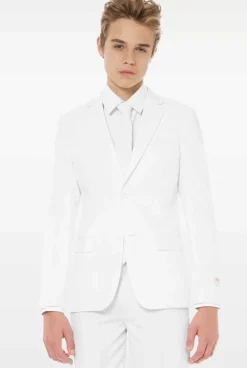 OppoSuits White Knight^Teen Boys Prom Suits