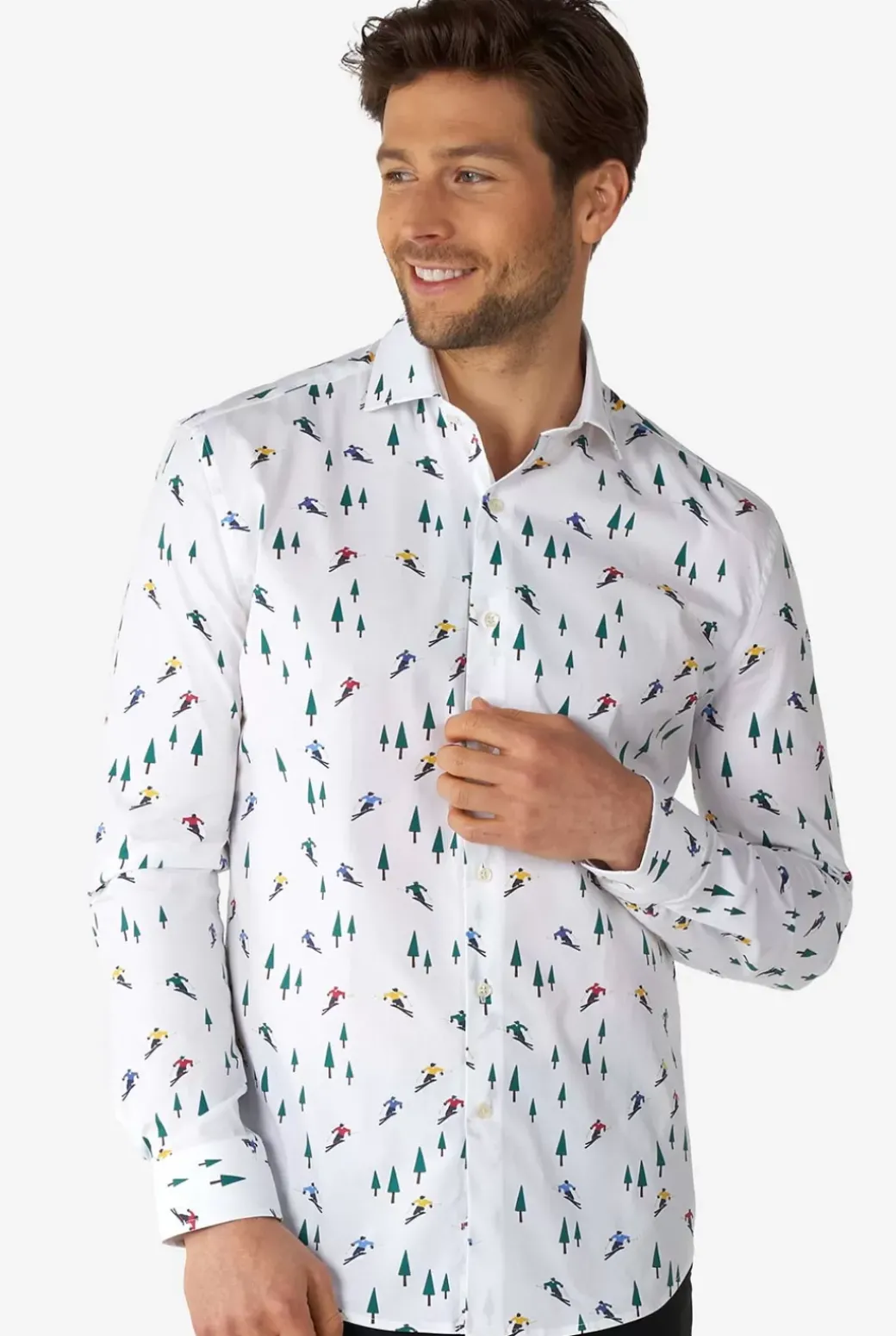 OppoSuits Winter Sprinter^Men Christmas Shirts