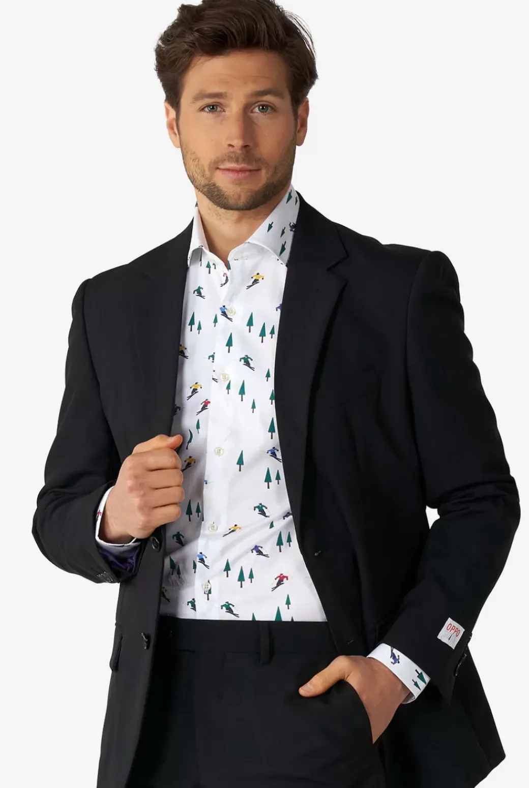 OppoSuits Winter Sprinter^Men Christmas Shirts