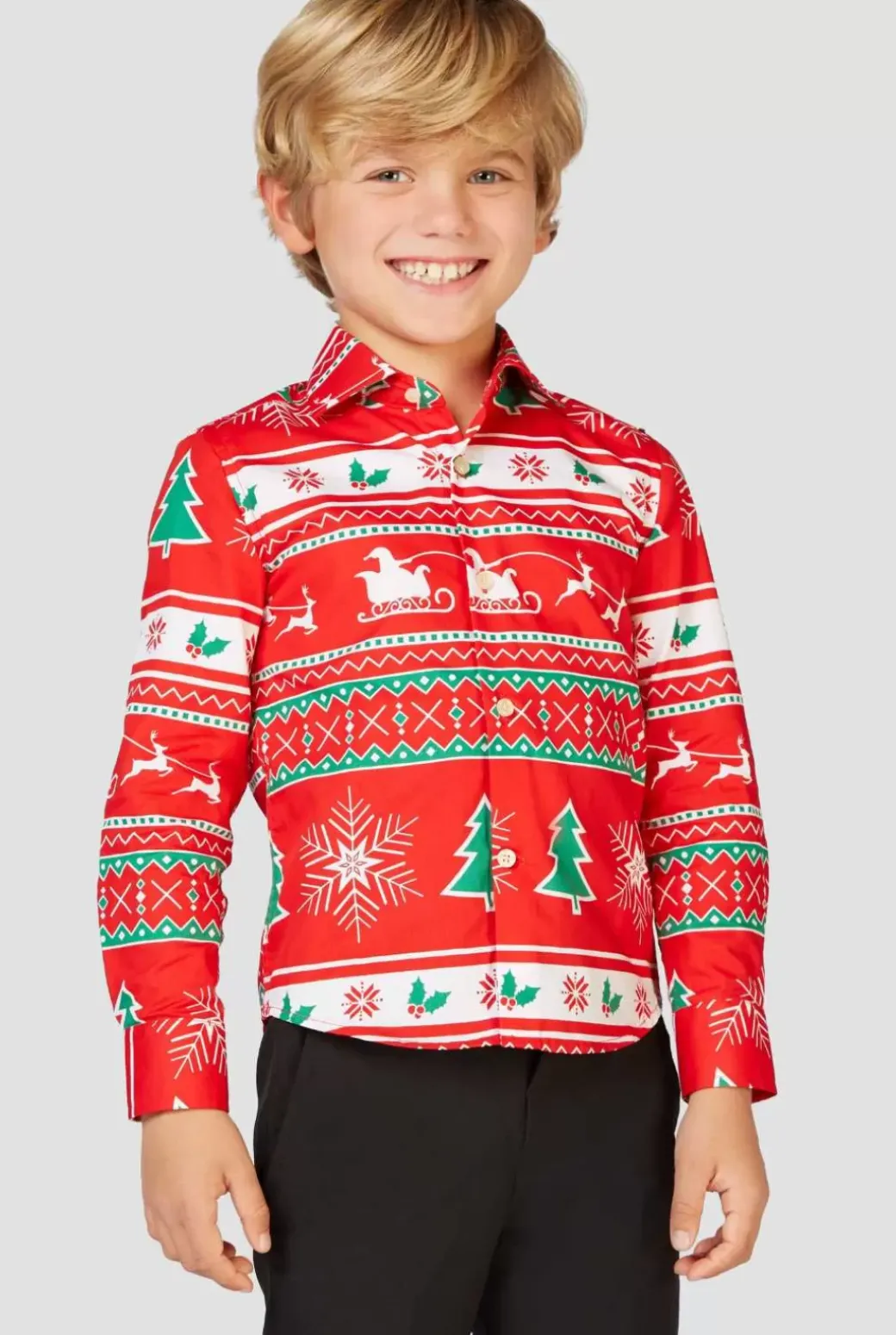 OppoSuits Winter Wonderland^Boys Christmas Shirts