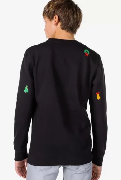 OppoSuits X-Mas Icons - Black^Teen Boys Sweaters