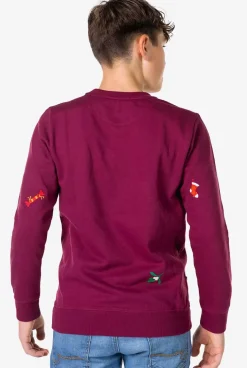 OppoSuits X-Mas Icons - Burgundy^Teen Boys Sweaters