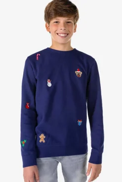 OppoSuits X-Mas Icons - Navy^Teen Boys Sweaters
