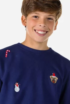 OppoSuits X-Mas Icons - Navy^Teen Boys Sweaters