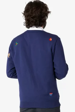 OppoSuits X-Mas Icons - Navy^Men Christmas Sweaters