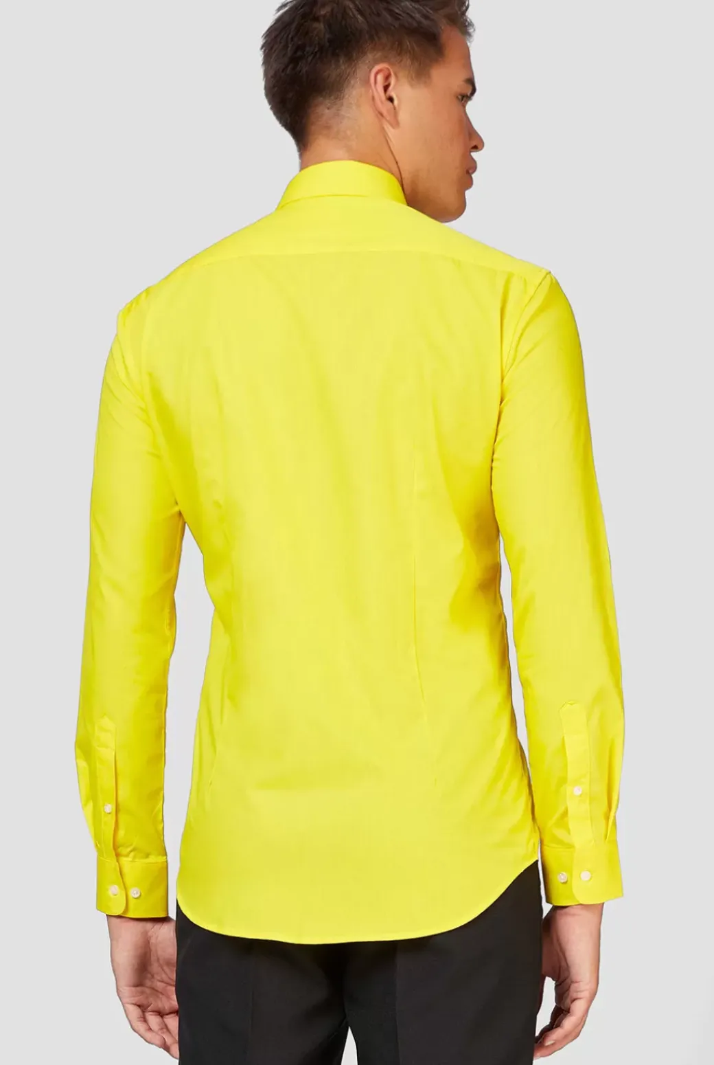 OppoSuits Yellow Fellow^Men Solid Colored Shirts