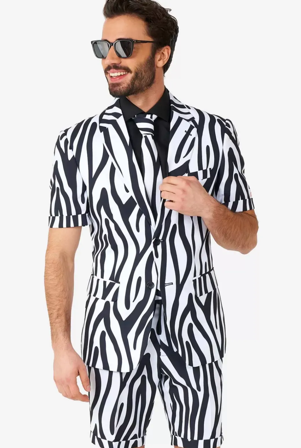 OppoSuits Zazzy Zebra^Men Wedding Suits