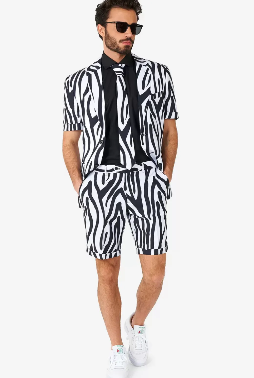 OppoSuits Zazzy Zebra^Men Wedding Suits