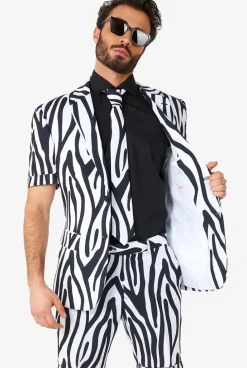 OppoSuits Zazzy Zebra^Men Wedding Suits