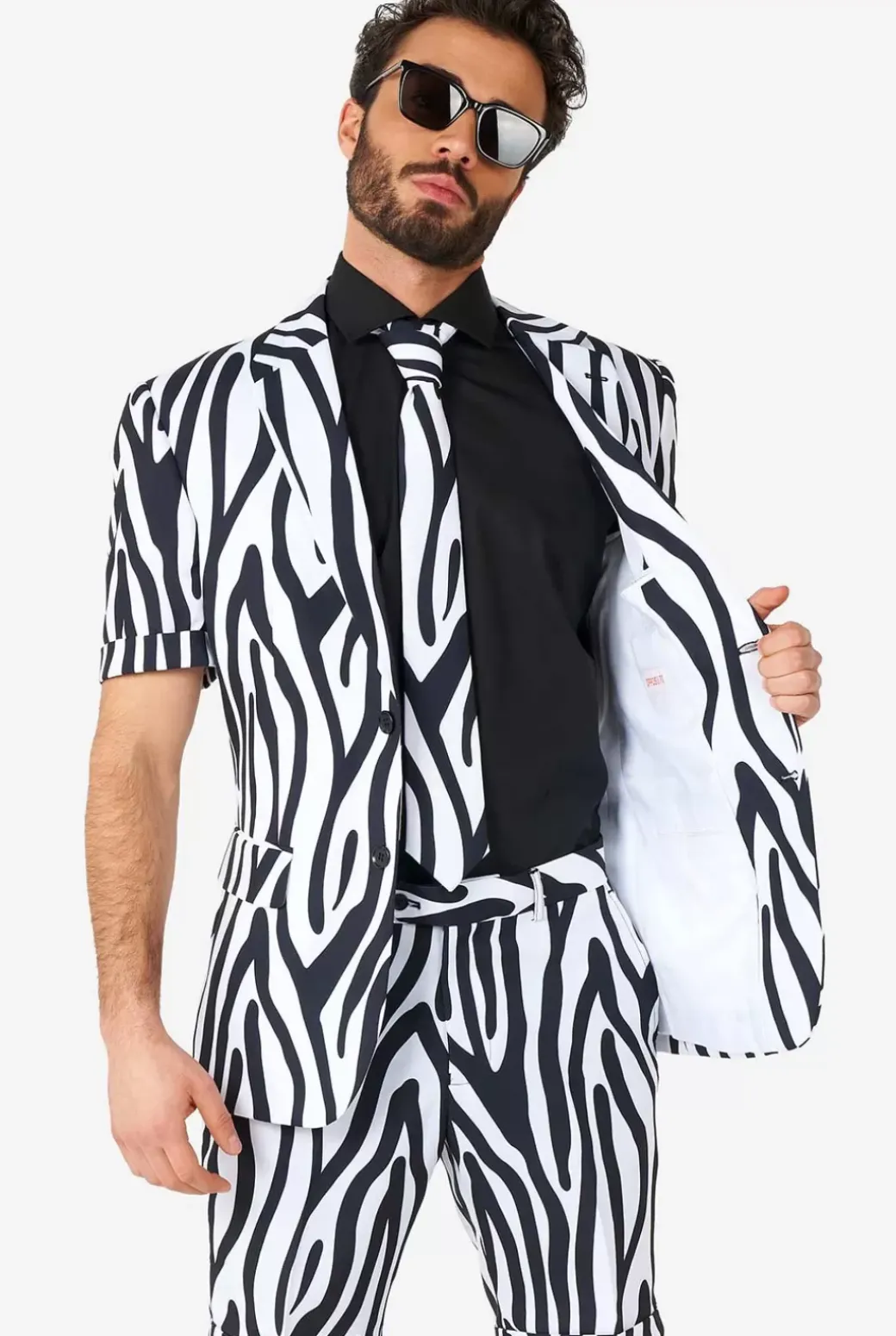 OppoSuits Zazzy Zebra^Men Wedding Suits