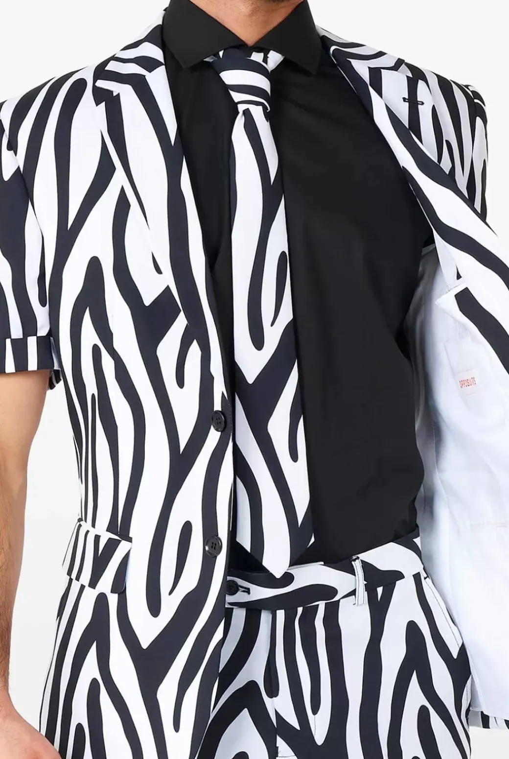 OppoSuits Zazzy Zebra^Men Wedding Suits